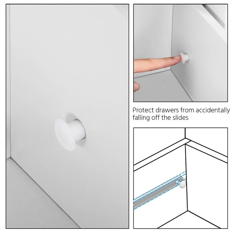 Bathroom Floor Cabinet Slim Bath Cabinet with 4 Drawers