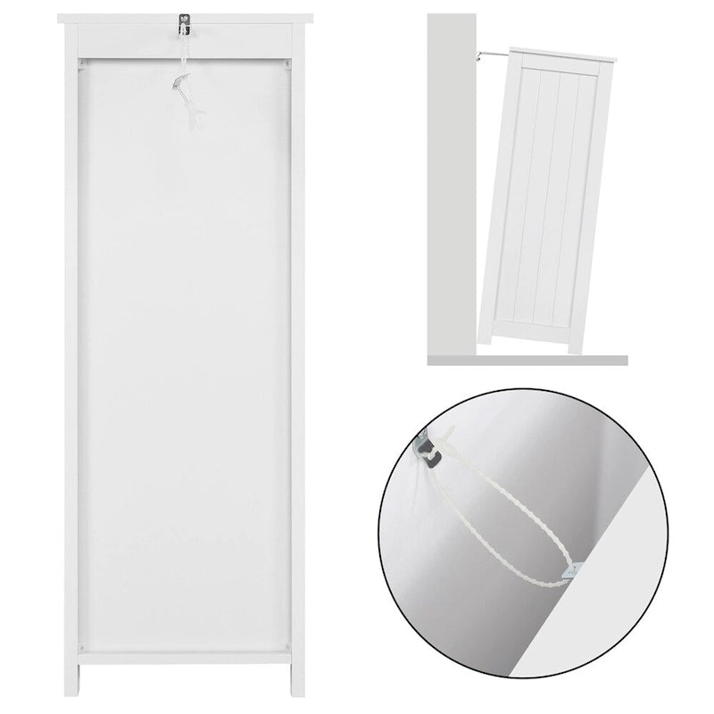 Bathroom Floor Cabinet Slim Bath Cabinet with 4 Drawers