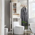 68 Tall Modern Over The Toilet Storage Cabinet, Tall Wood Space Saver - N/A
