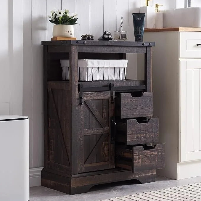 Bathroom Floor Cabinet, Small Storage Cabinet for Bathroom
