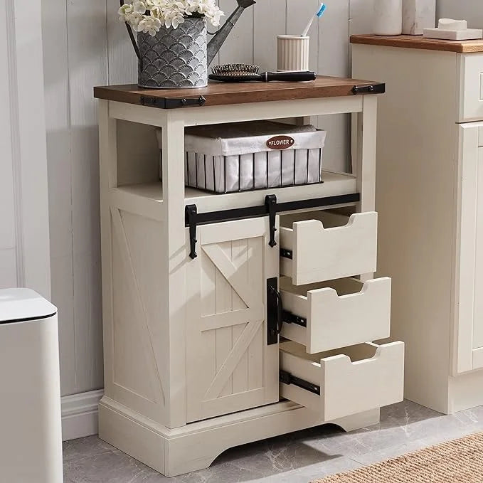 Bathroom Floor Cabinet, Small Storage Cabinet for Bathroom