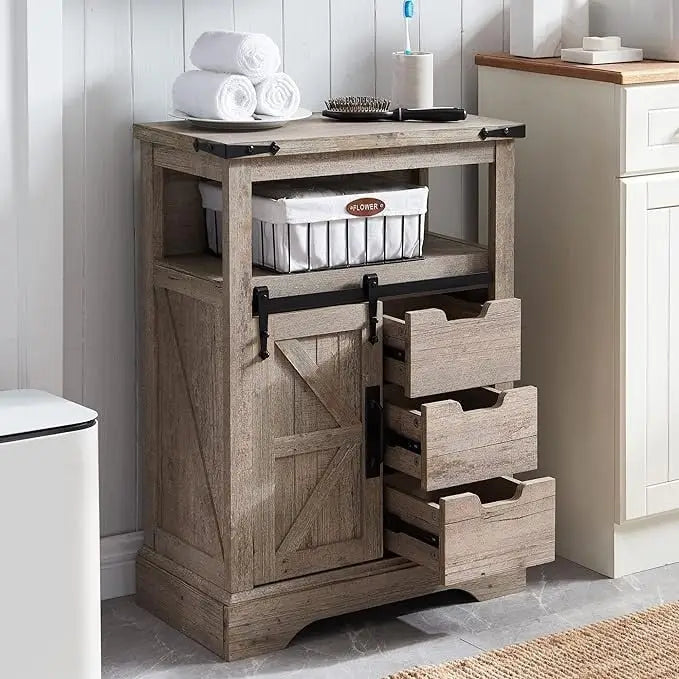 Bathroom Floor Cabinet, Small Storage Cabinet for Bathroom