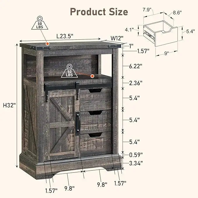 Bathroom Floor Cabinet, Small Storage Cabinet for Bathroom