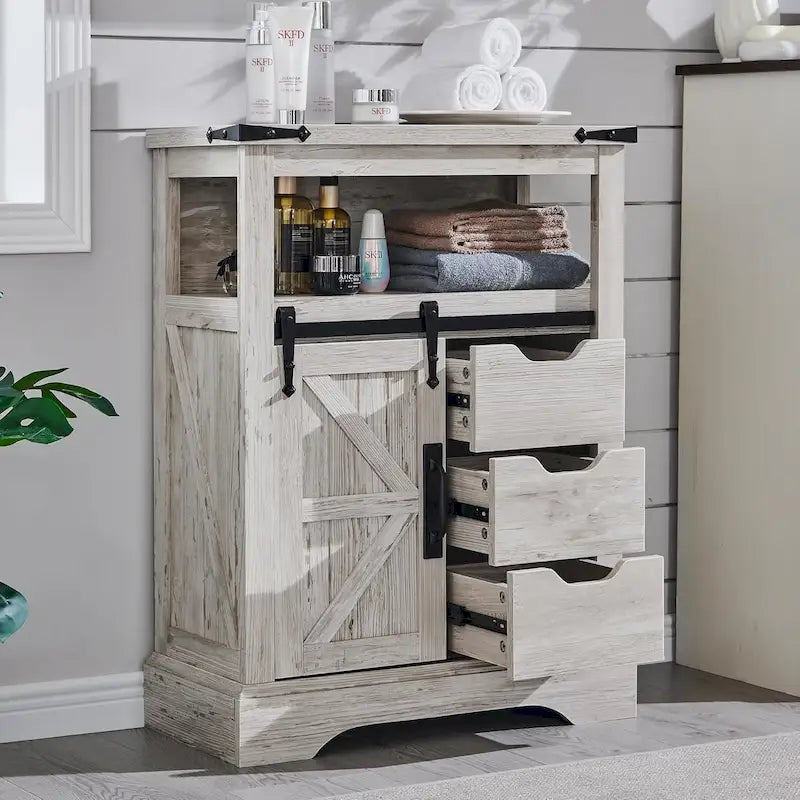 Bathroom Floor Cabinet, Small Storage Cabinet for Bathroom