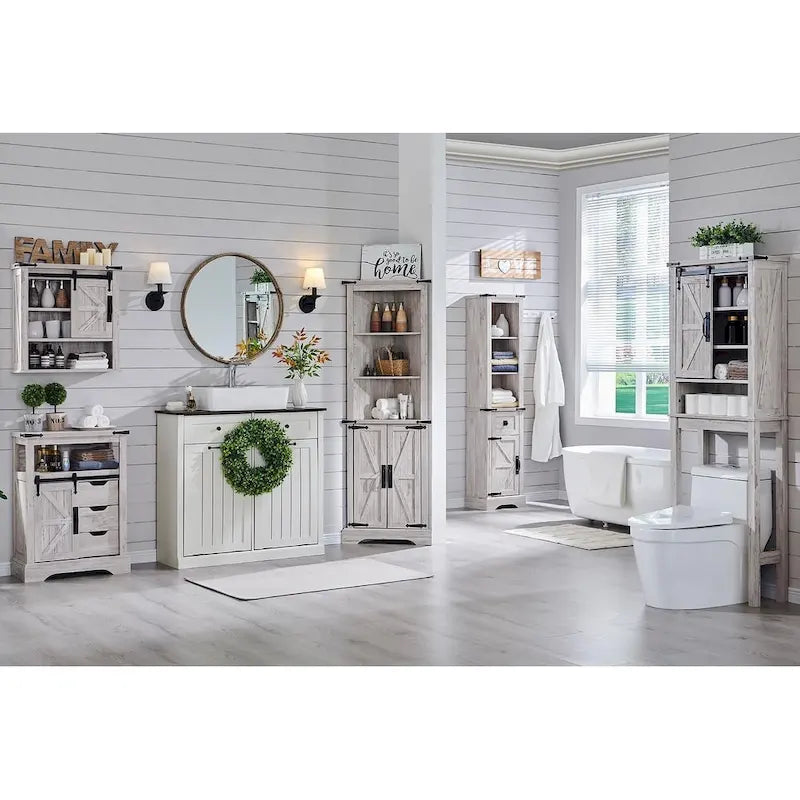 Bathroom Floor Cabinet, Small Storage Cabinet for Bathroom