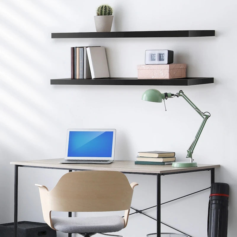 Long Floating Shelves for Wall Set of 2 - 35L x 9W x 1.5H