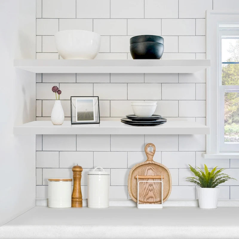 Long Floating Shelves for Wall Set of 2 - 35L x 9W x 1.5H